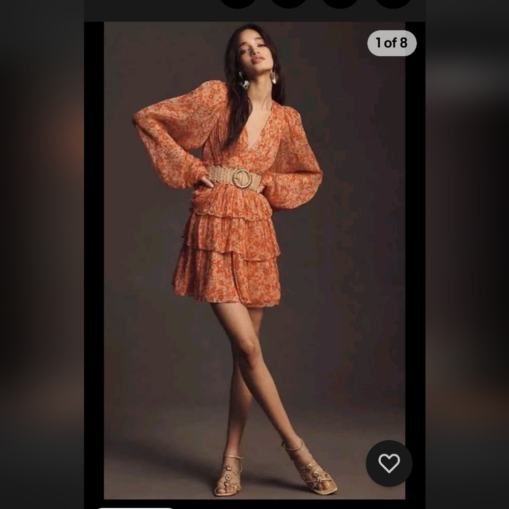 BHLDN EMMA LONG SLEEVE DRESS